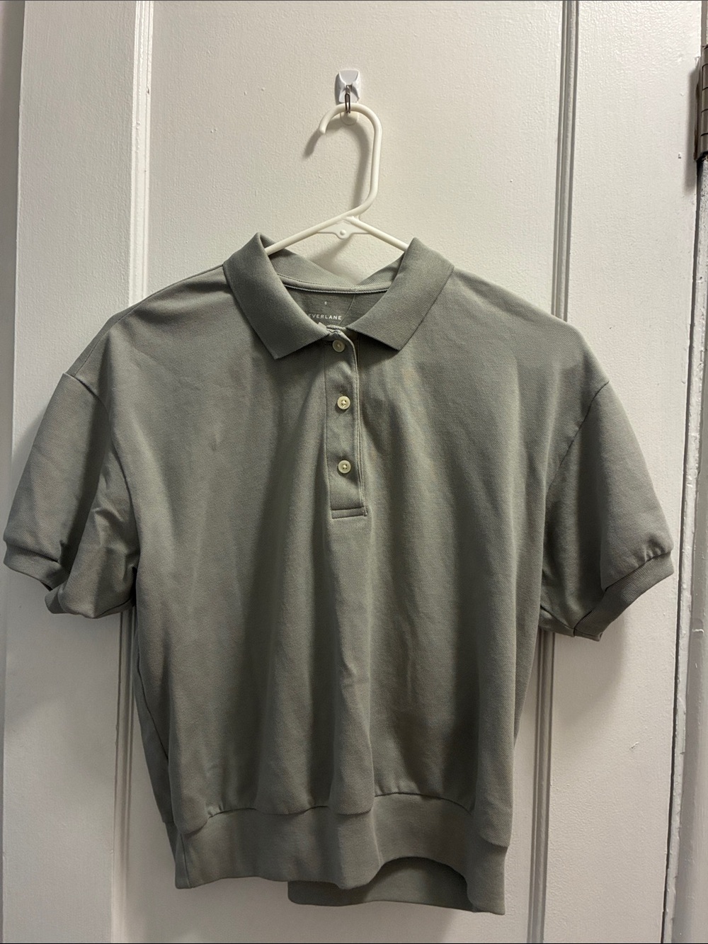 Everlane Sage Green Short-Sleeve Polo Tee
